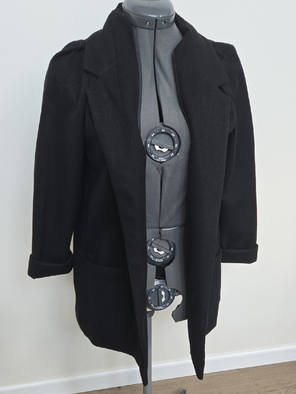 Simply Vera Vera Wang Black Open Blazer Jacket